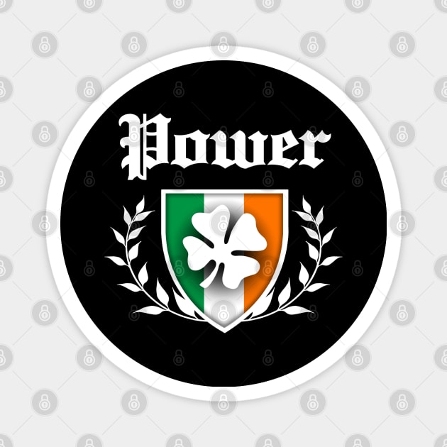 Power Shamrock Crest Magnet by robotface